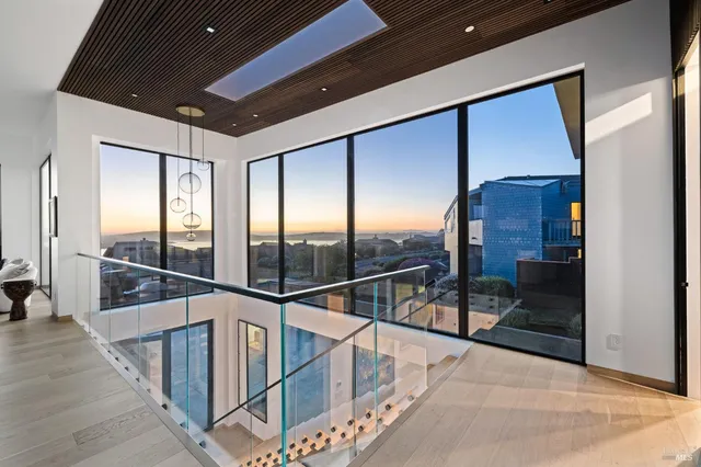 a kitchen with lots of counter top space