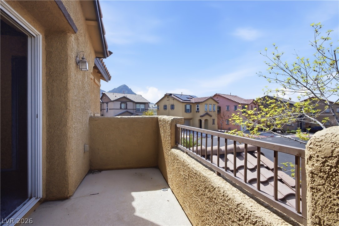 1172 Gecko Road Henderson, NV 89002 - Photo 15 of 30 Balcony located off the primary bedroom with mountain views on both sides