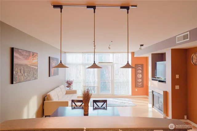 a view of living room with furniture