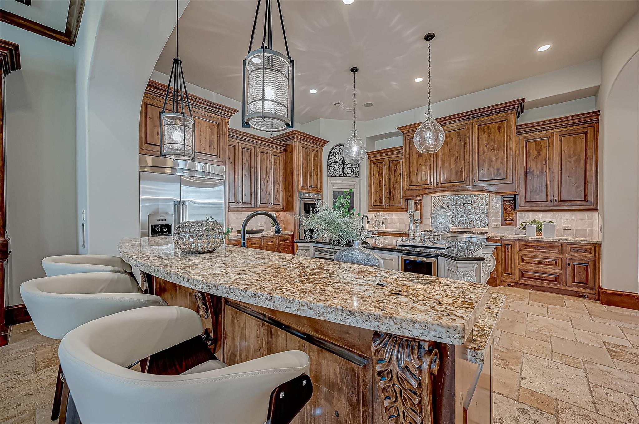 3 Congressional Circle Spring, TX 77389 - Photo 18 of 48 a kitchen with stainless steel appliances granite countertop a sink a stove and a wooden floors
