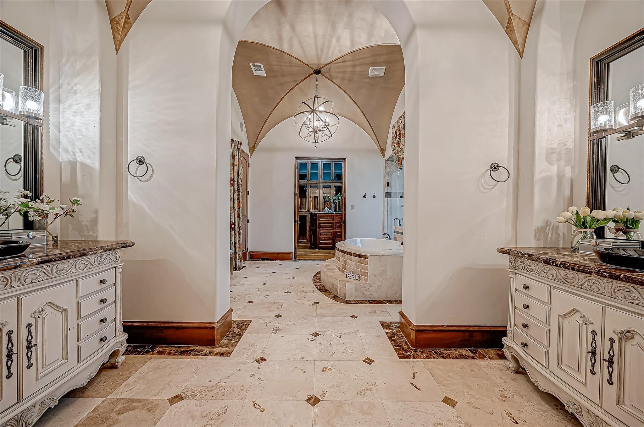 3 Congressional Circle Spring, TX 77389 - Photo 28 of 48 a spacious bathroom with a double vanity sink and a mirror