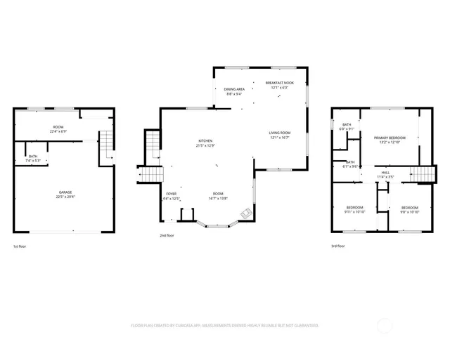 a picture of a kitchen with a refrigerator