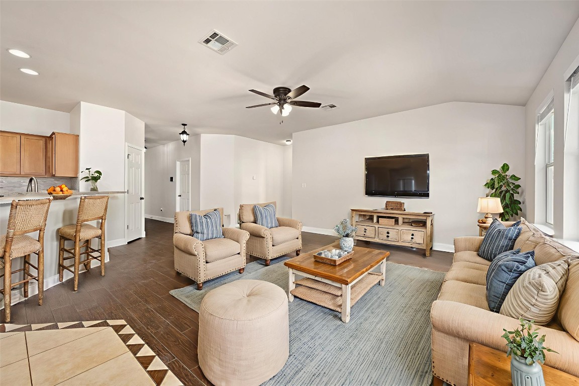 7817 Squirrel Hollow Drive Georgetown, TX 78628 - Photo 28 of 28 This photo features another staged version of what can potentially be done within this open floorplan.