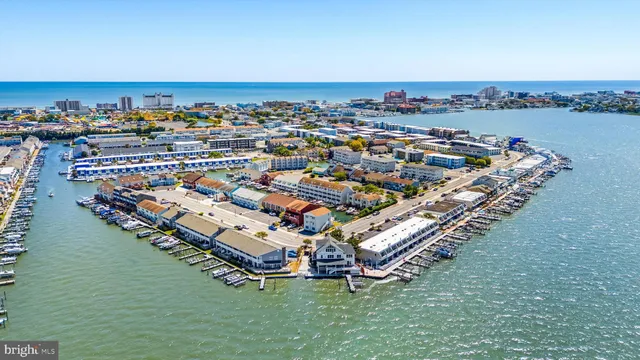 an aerial view of a city