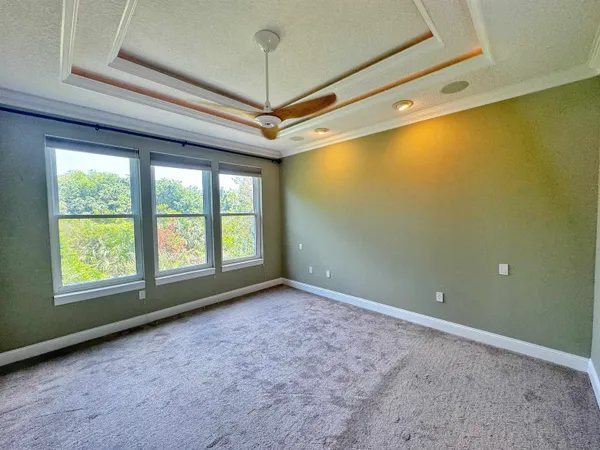 an empty room with a empty space and a window