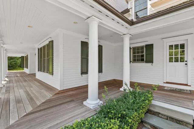 a front view of a house with porch