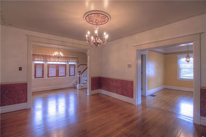 76 Darlington Road Beaver Falls, PA 15010 - Photo 14 of 24 Foyer - Living Room - Dining Room