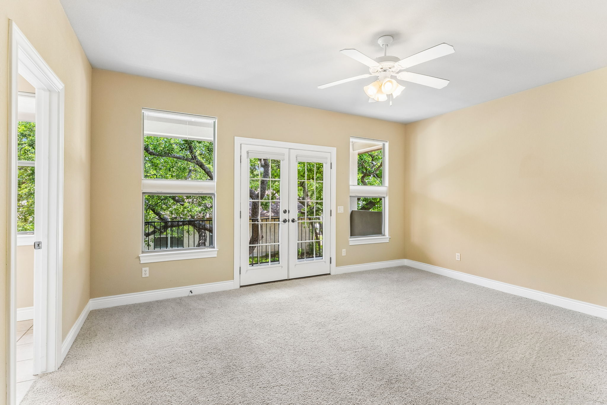 4802 Hidden Springs Trail Georgetown, TX 78633 - Photo 25 of 38 View from upstairs Bedroom #3 on to the balcony.