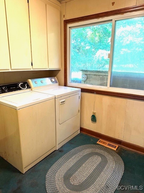 5216 Hemlock Road Quinton, VA 23141 - Photo 7 of 21 Laundry area with washer and dryer and cabinet spa
