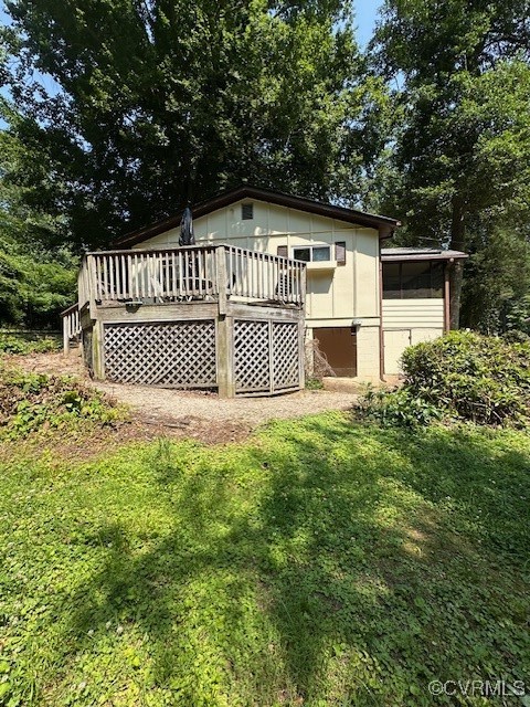 5216 Hemlock Road Quinton, VA 23141 - Photo 10 of 21 Rear view of property featuring a wooden deck and