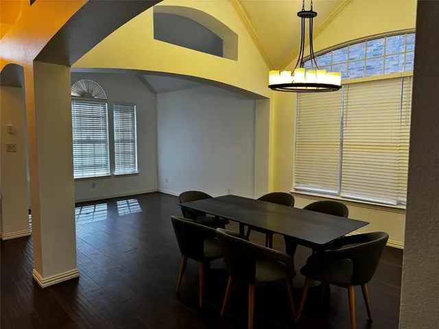 a table with a table and chairs