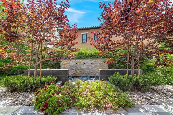 a view of statue in the garden