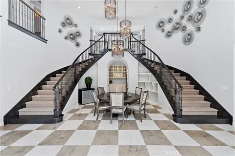 a view of entryway with wooden door