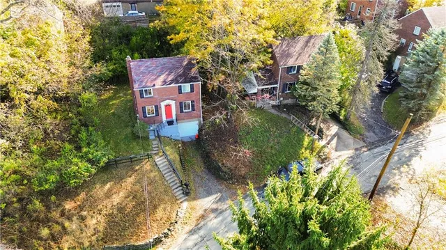 a sign that is on a tree