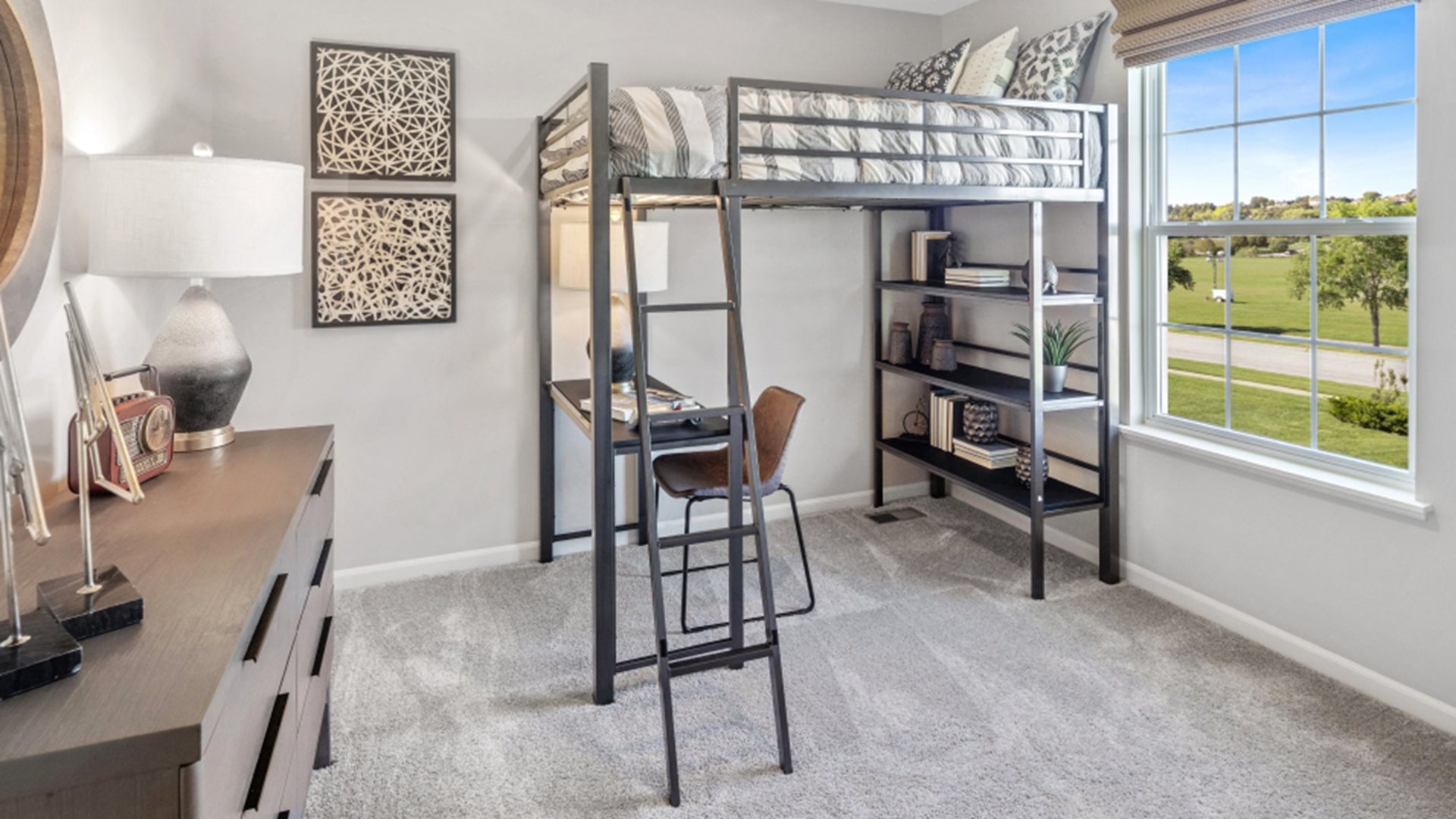 227 Conway Street Elburn, IL 60119 - Photo 7 of 14 a view of a workspace with furniture and a window