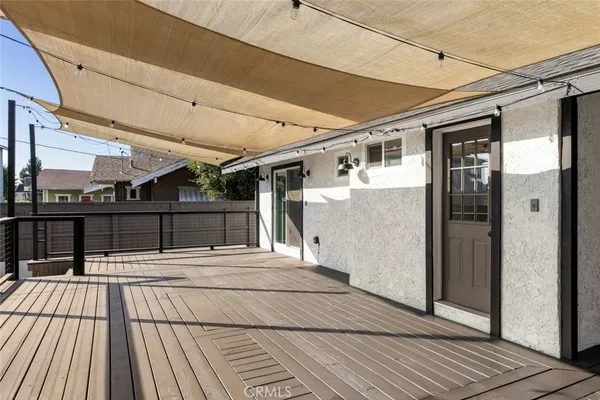 a view of a balcony