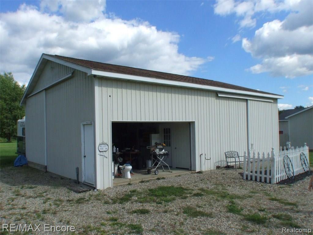 3409 Wynns Mill Road Metamora, MI 48455 - Photo 28 of 31 Pole Barn is 30 x 50, cement floor, half bath, office and clean room