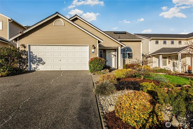 front view of a house with a outdoor space