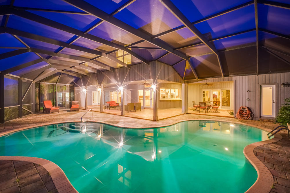 10 Wycliff Road Palm Beach Gardens, FL 33418 - Photo 30 of 41 34_pool-night_10 Wycliff Road_PGA Nation