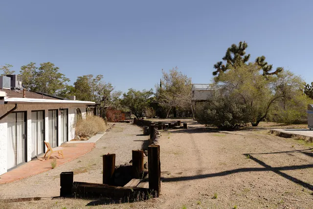 a view of a terrace with chairs