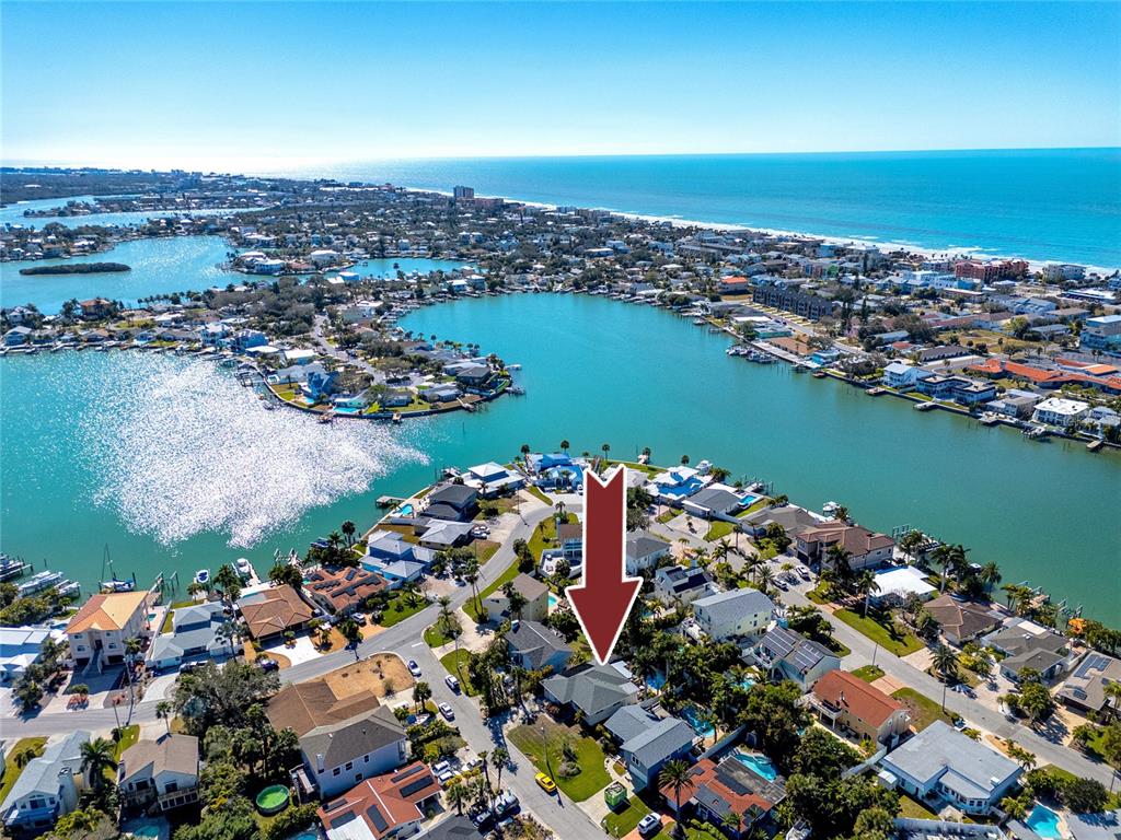 404 Maxwell Place Indian Rocks Beach, FL 33785 - Photo 38 of 66 an aerial view of a city with ocean view