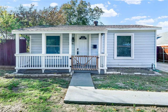 front view of a house with a porch