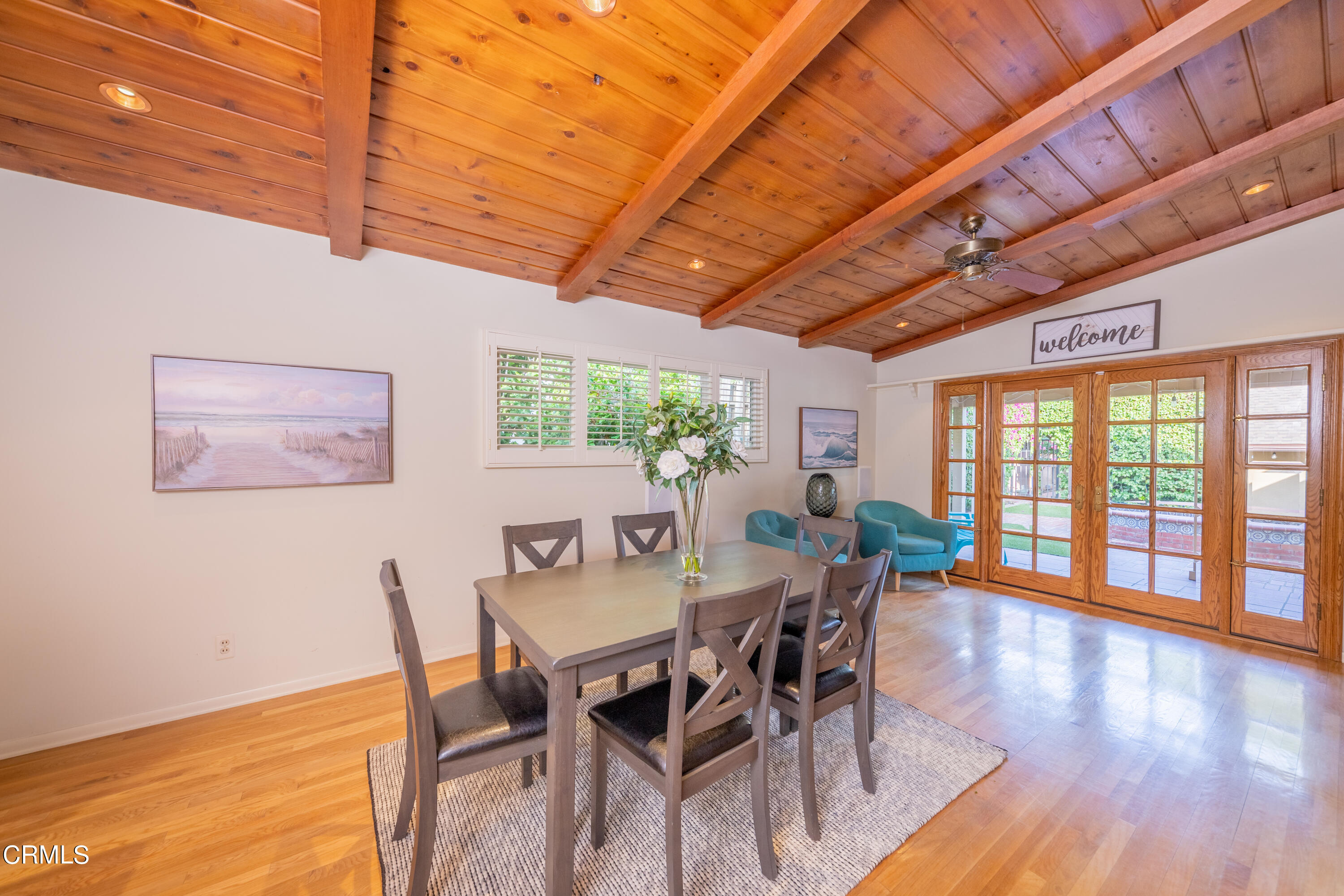 5028 Ramsdell Avenue La Crescenta, CA 91214 - Photo 10 of 29 a view of a dining room with furniture window and wooden floor