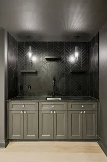 a view of a town with mountains in the background