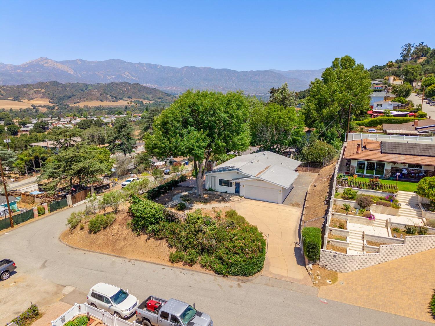25 Hill Street Oak View, CA 93022 - Photo 13 of 16 an aerial view of a house with a garden