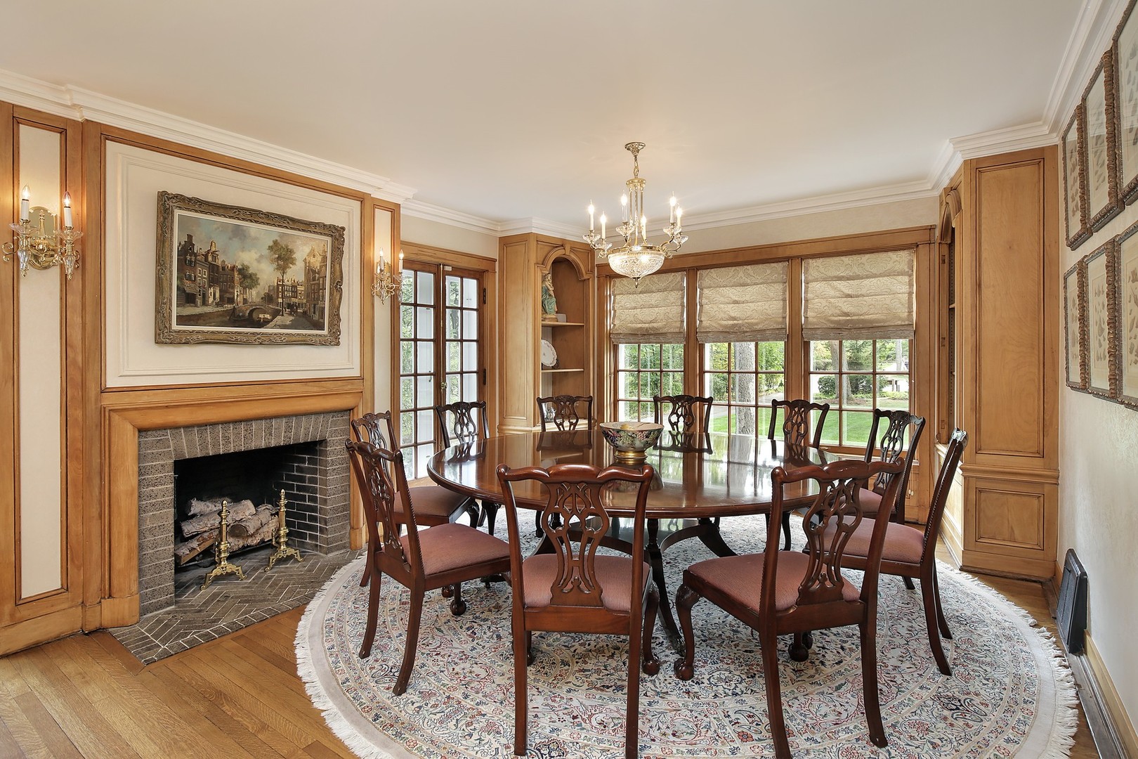 15 Old Green Bay Road Winnetka, IL 60093 - Photo 7 of 60 a view of a dining room with furniture wooden floor and chandelier