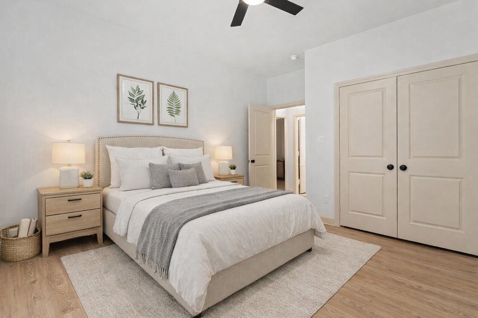 5516 120th Street Lubbock, TX 79424 - Photo 24 of 34 a bedroom with a bed and a night stand