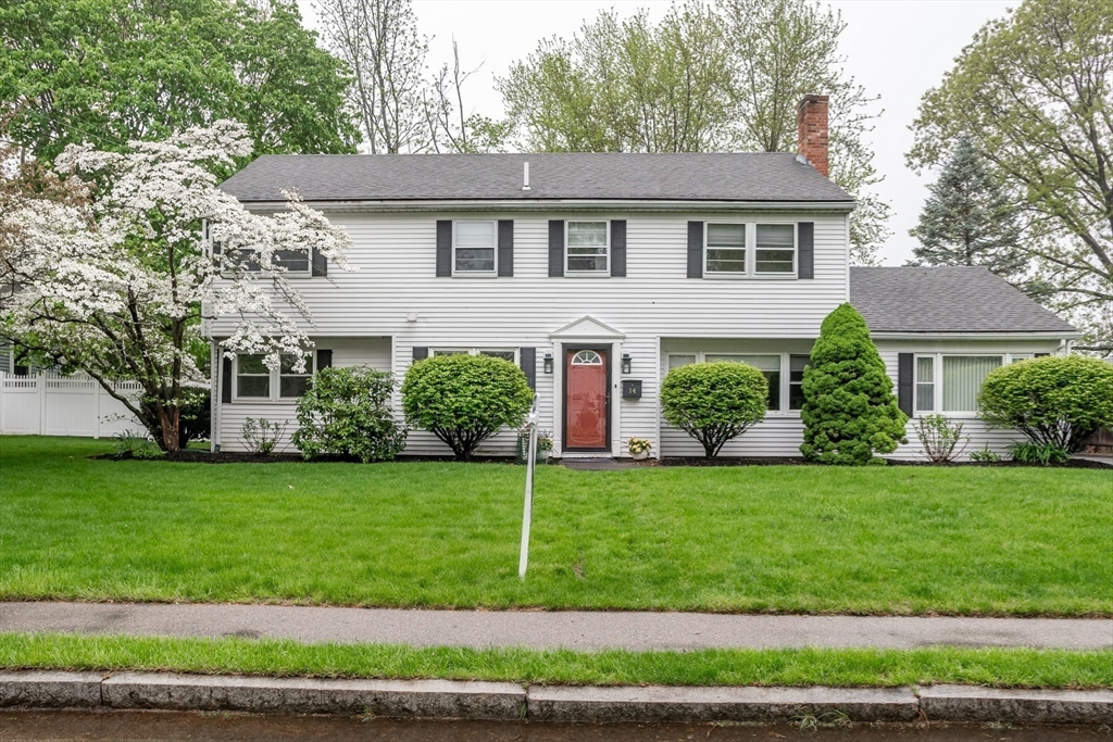 14 Wedgewood Road Natick, MA 01760 - Photo 28 of 28 a front view of a house with a yard