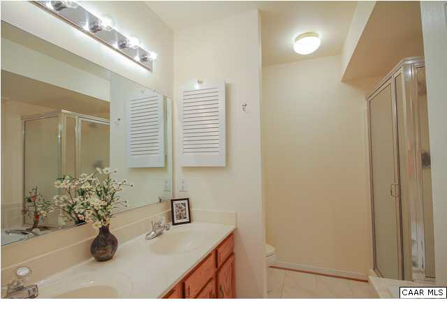 956 Devon Spring Court Charlottesville, VA 22903 - Photo 8 of 15 an attached master bath that has double vanities, an enclosed shower, and ...
