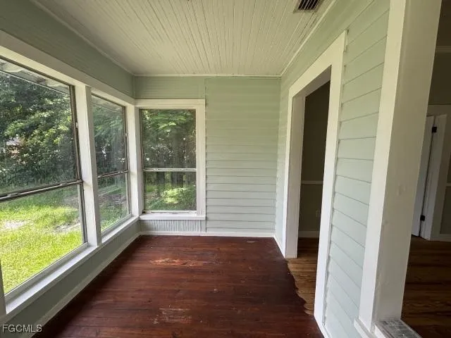 a view of front door