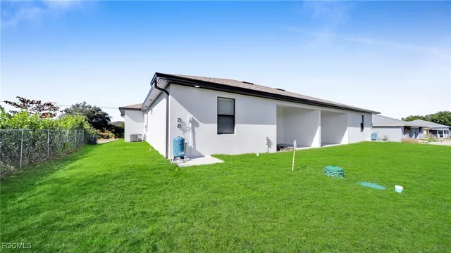 a house view with a garden space