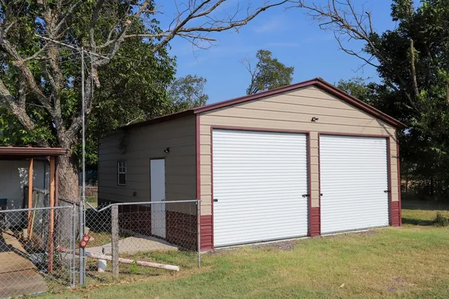 a backyard of a house