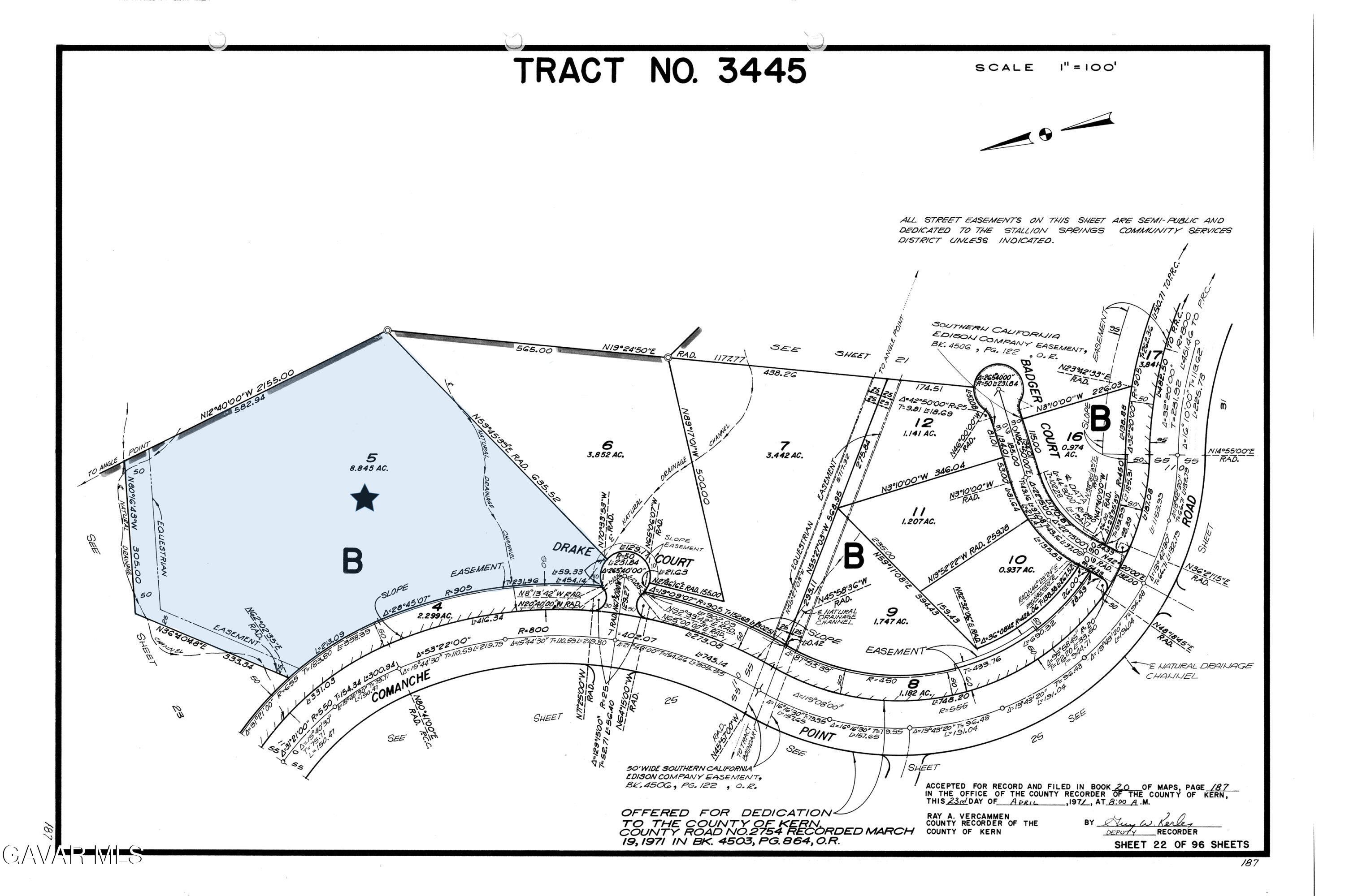 Drake Court Tehachapi, CA 93561 - Photo 15 of 15 317-160-01_Tract Map T03445