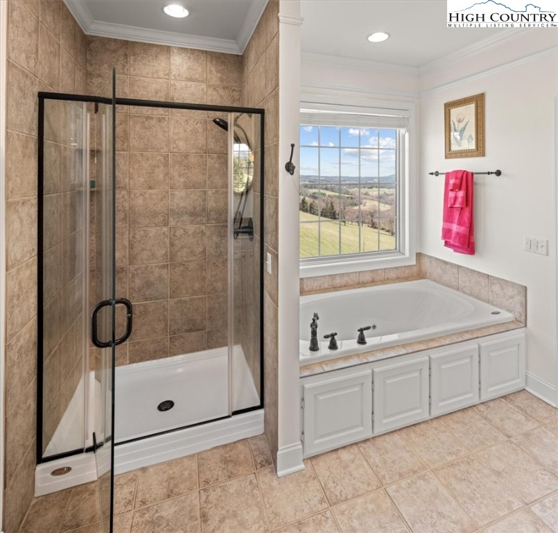 368 Fox Run Lane Sparta, NC 28675 - Photo 20 of 50 a bathroom with a bathtub and a shower