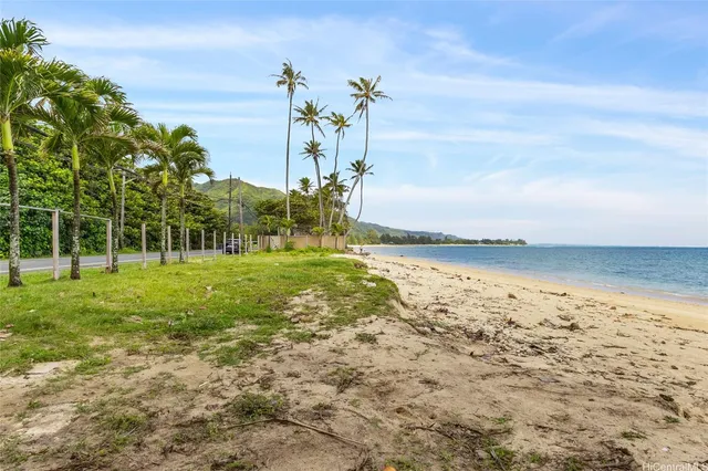 a view of a backyard of a house