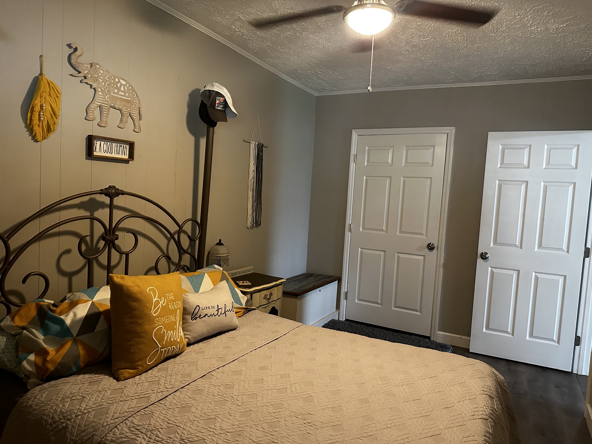 83 Hideout Road Manchester, TN 37355 - Photo 6 of 22 a bedroom with a bed and a chandelier