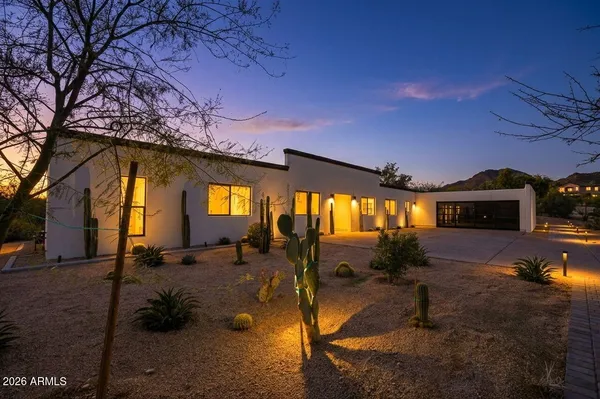 a view of a house with a patio
