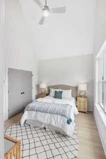 a bathroom with a sink vanity and a mirror