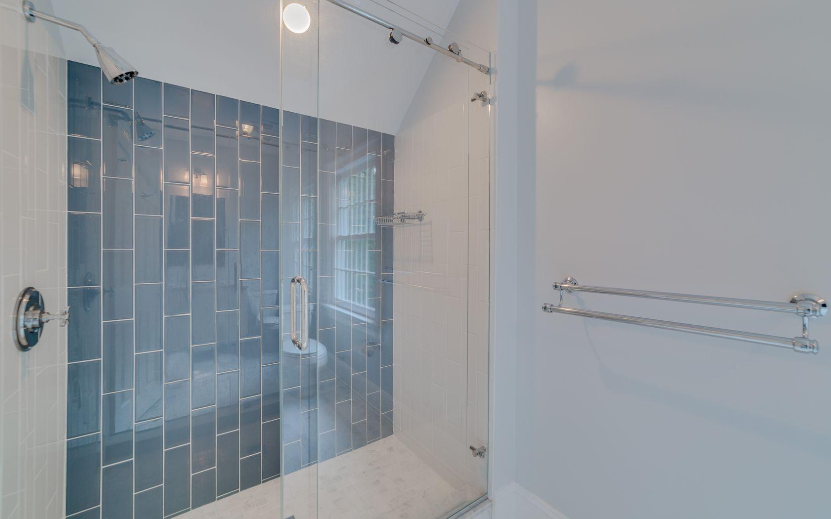 1601 Ponus Ridge Road New Canaan, CT 06840 - Photo 61 of 88 a bathroom with a shower and a toilet