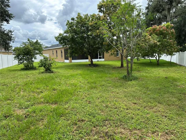a view of a tree in front of a house