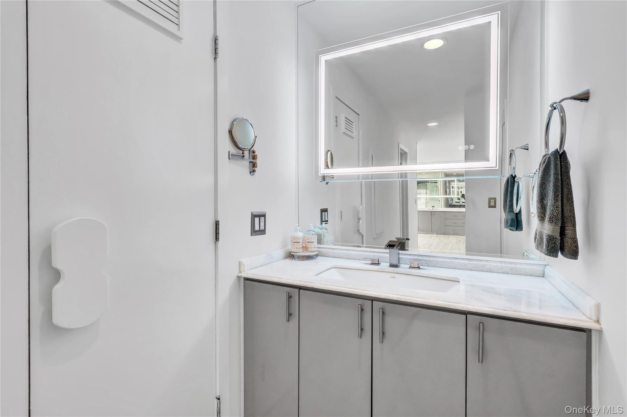 83 Cliff Road Port Jefferson, NY 11777 - Photo 31 of 50 Bathroom with vanity and recessed lighting