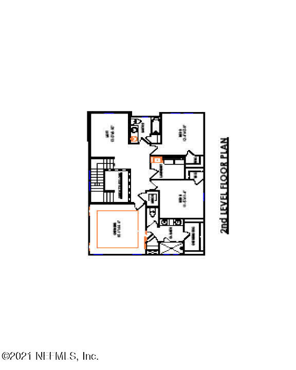 3056 Orange Picker Road Jacksonville, FL 32223 - Photo 4 of 4 2nd Floor Layout