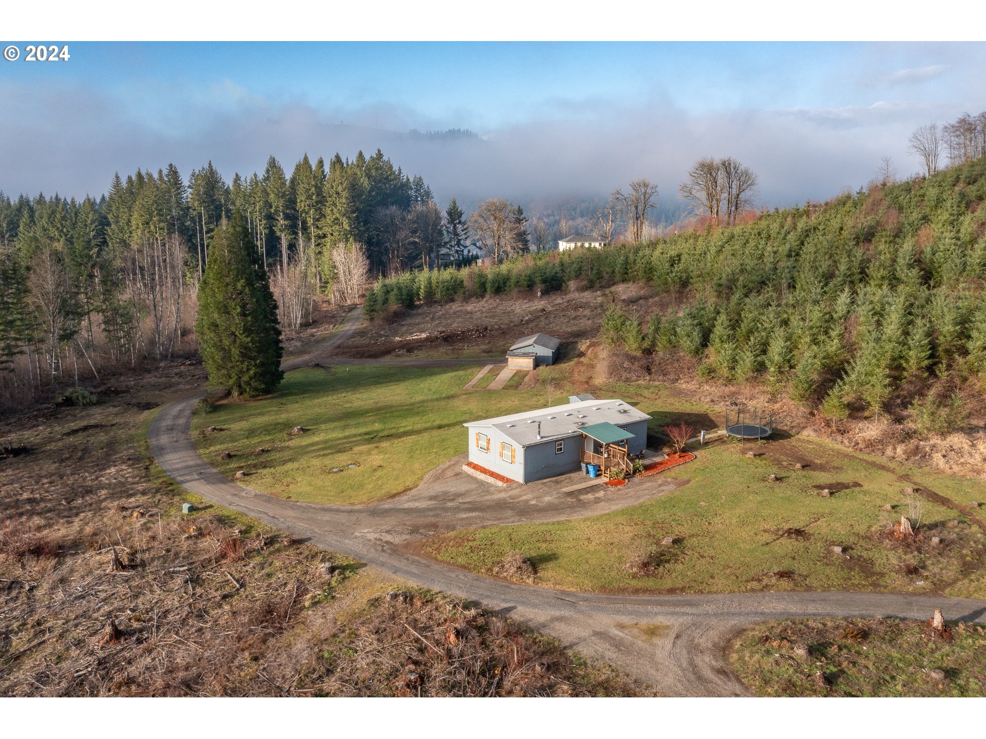 22233 Northeast Basket Flat Road Battle Ground, WA 98604 - Photo 4 of 46 a view of a backyard of a house