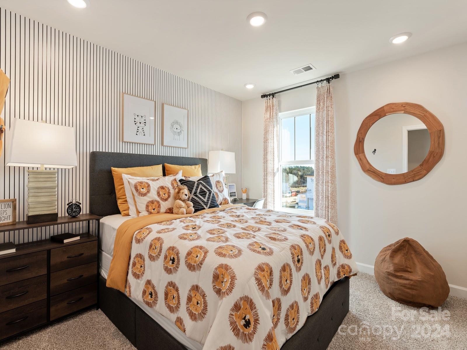 3840 Backwater Street Concord, NC 28027 - Photo 12 of 23 a bedroom with a large bed and a window