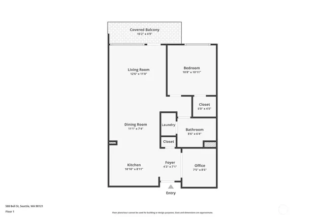 $565,000 | 588 Bell Street, Unit 315S, Seattle, WA 98121