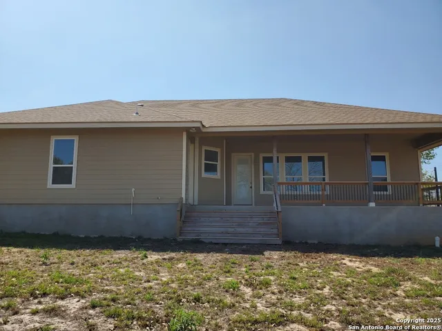 a backyard of a house